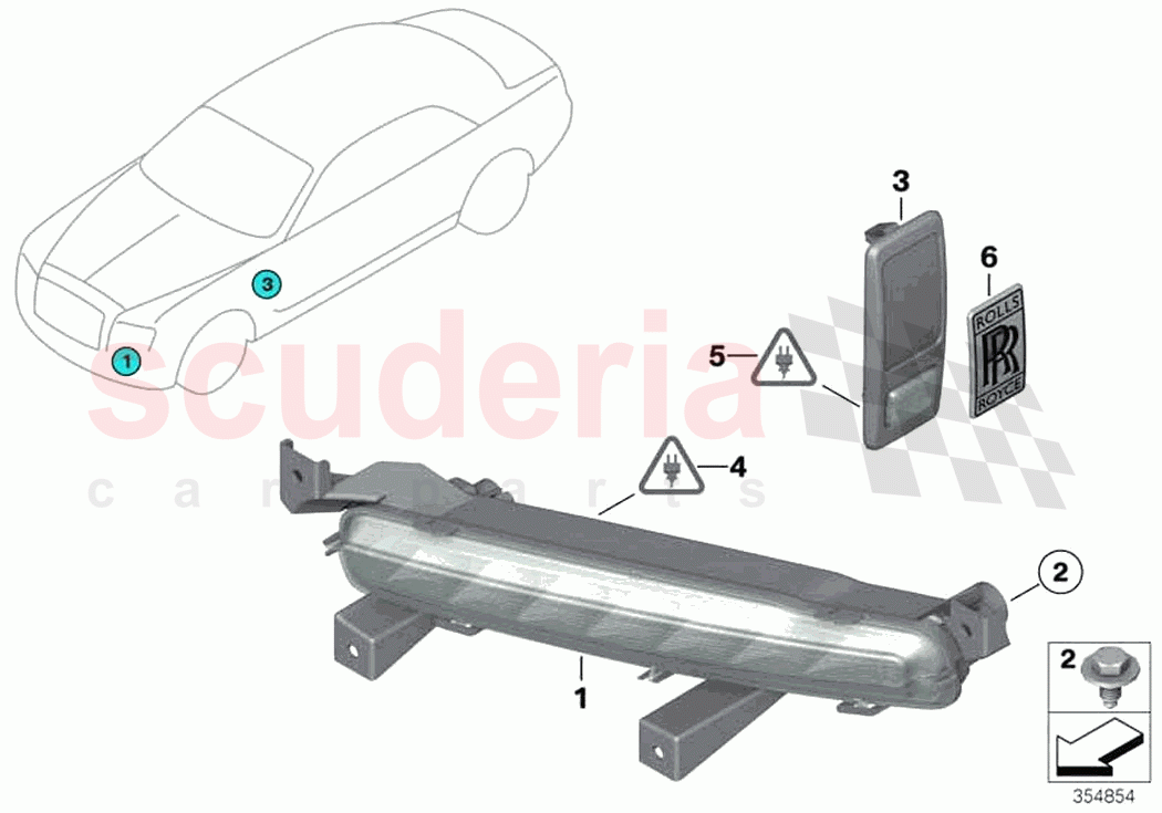 indicators front side of Rolls Royce Rolls Royce Ghost RR4(2017-2019)