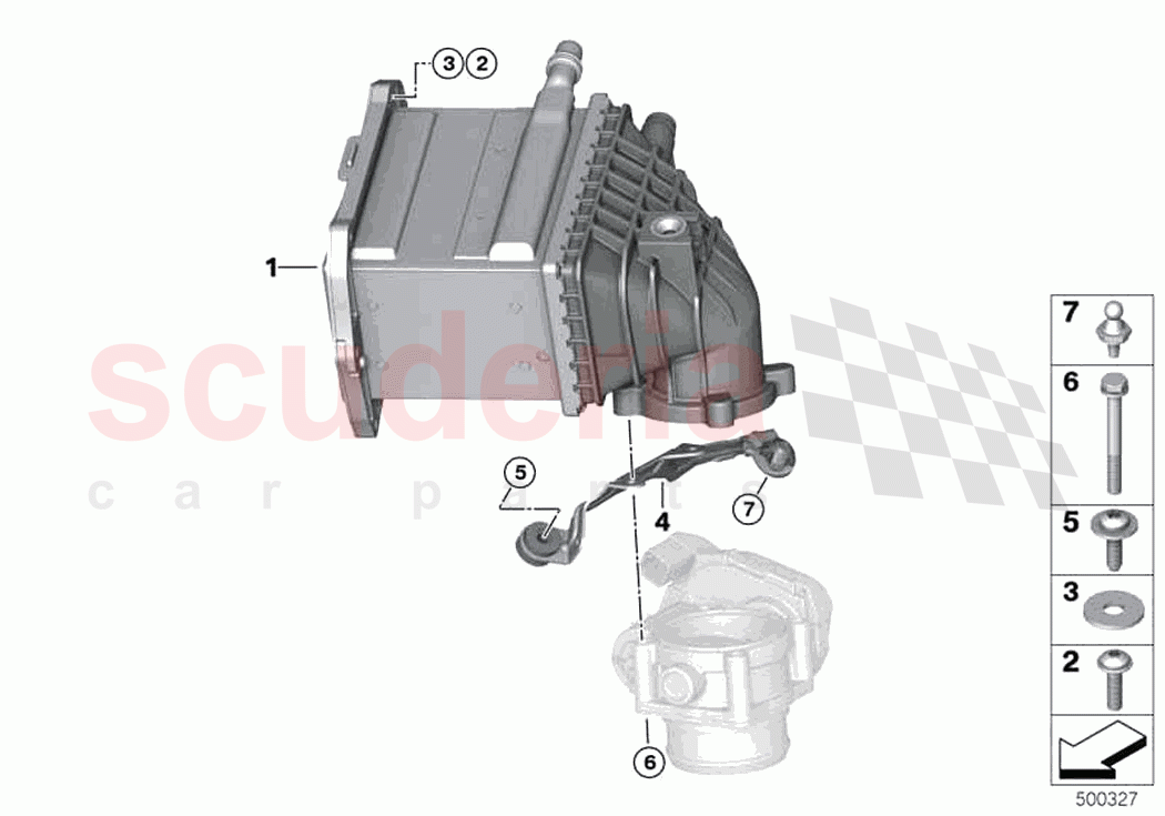 Charge air cooler of Rolls Royce Rolls Royce Ghost RR4(2017-2019)