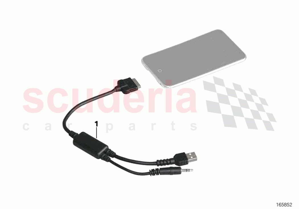 Cable adapter for Apple iPod of Rolls Royce Rolls Royce Ghost RR4(2017-2019)