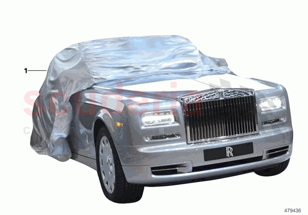 Car cover revealing purpose of Rolls Royce Rolls Royce Ghost RR4(2017-2019)