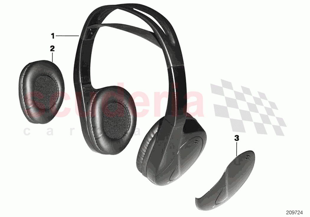 Infrared headphones of Rolls Royce Rolls Royce Ghost RR4(2017-2019)