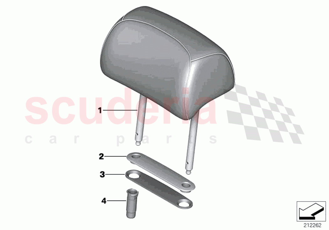 Seat rear head restraint comfort seat of Rolls Royce Rolls Royce Ghost RR4(2017-2019)
