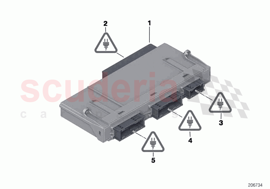 Control unit junction box electronics 3 of Rolls Royce Rolls Royce Ghost RR4(2017-2019)