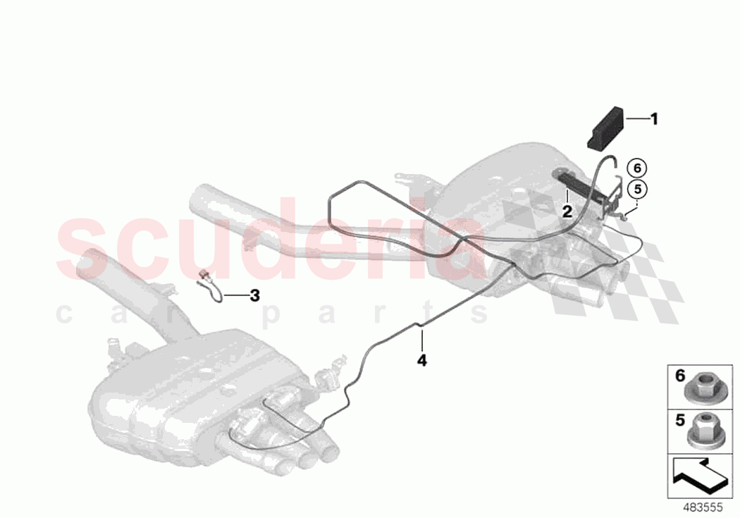 Flap exhaust system of Rolls Royce Rolls Royce Ghost RR4(2017-2019)