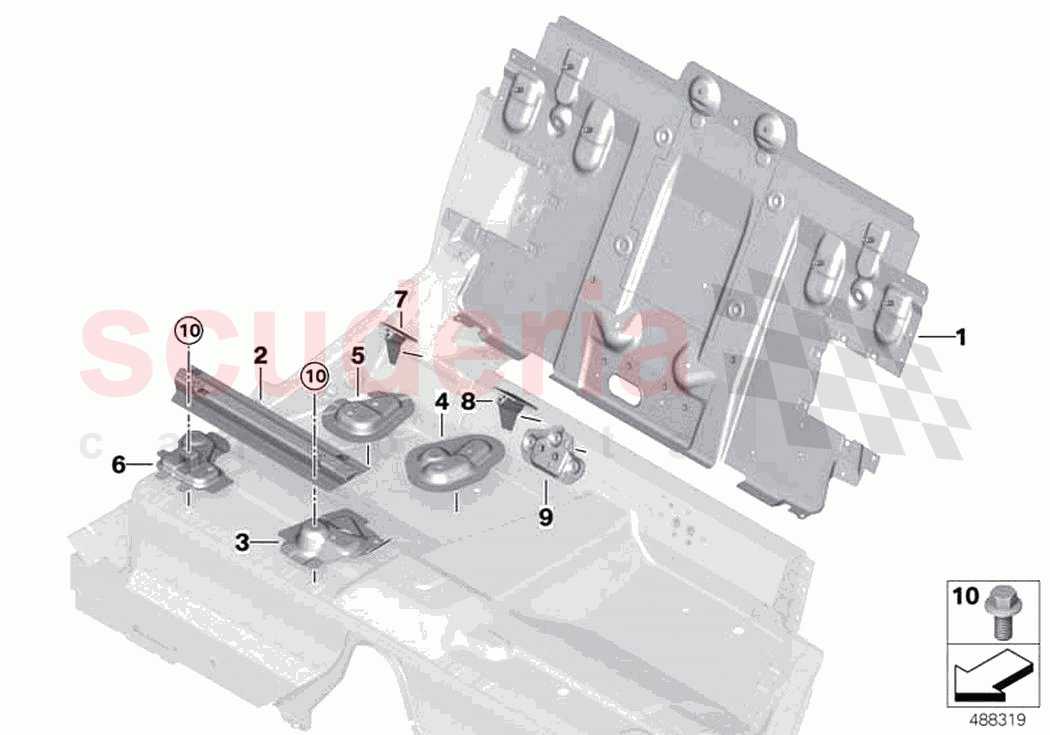 Partition trunk of Rolls Royce Rolls Royce Phantom Extended RR12(2017-2023)
