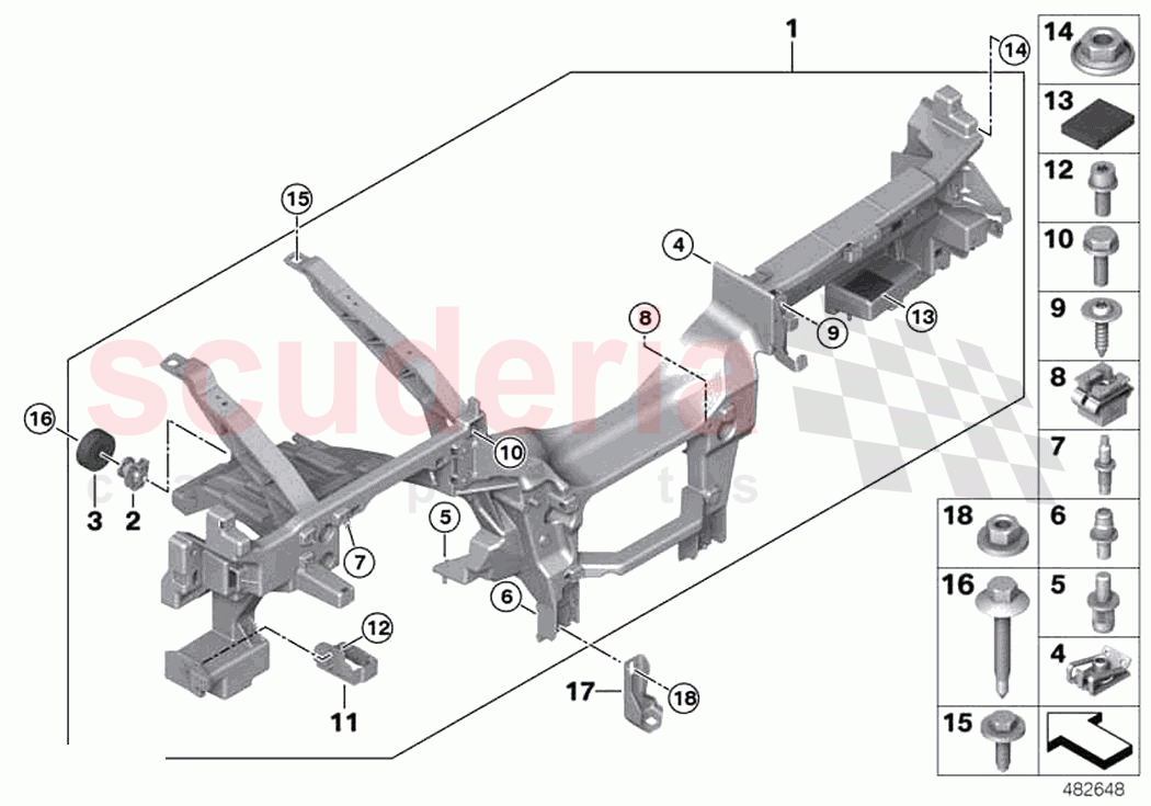 Carrier instrument panel of Rolls Royce Rolls Royce Phantom Extended RR12(2017-2023)