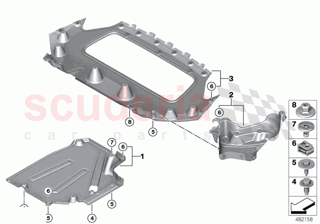 Underbody panelling rear of Rolls Royce Rolls Royce Phantom Extended RR12(2017-2023)