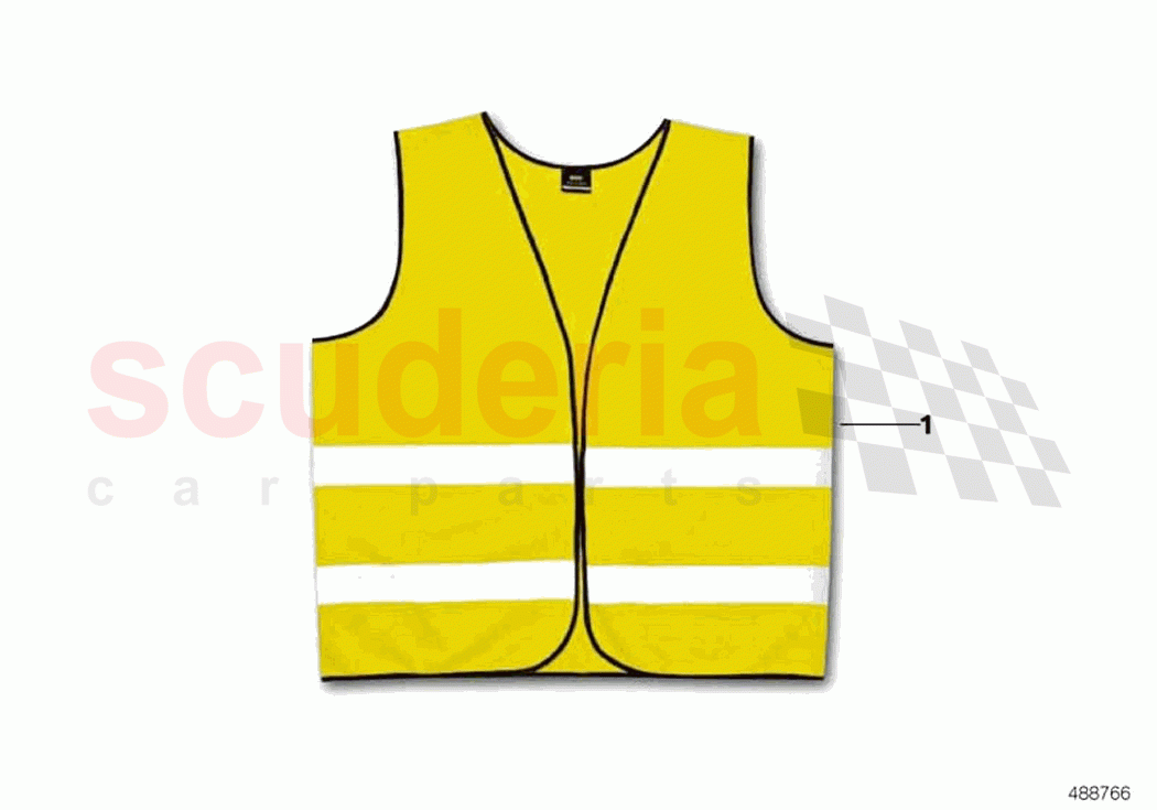 Warning vest of Rolls Royce Rolls Royce Phantom Extended RR12(2017-2023)