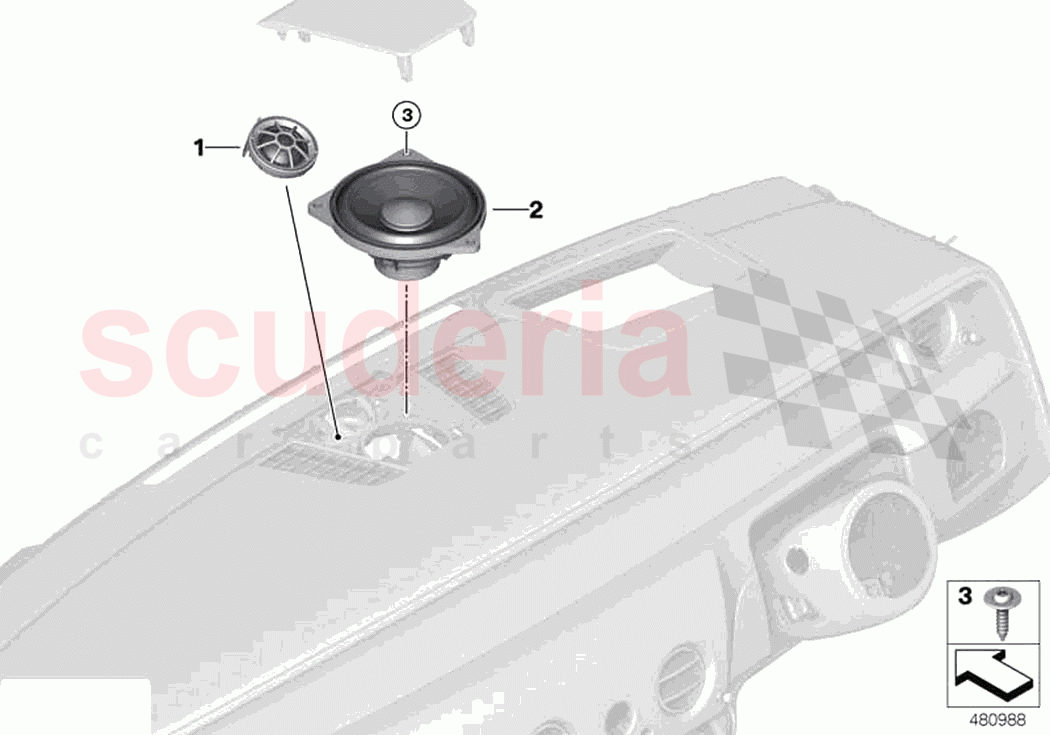 Loudspeaker instrument panel of Rolls Royce Rolls Royce Phantom RR11(2017-2023)