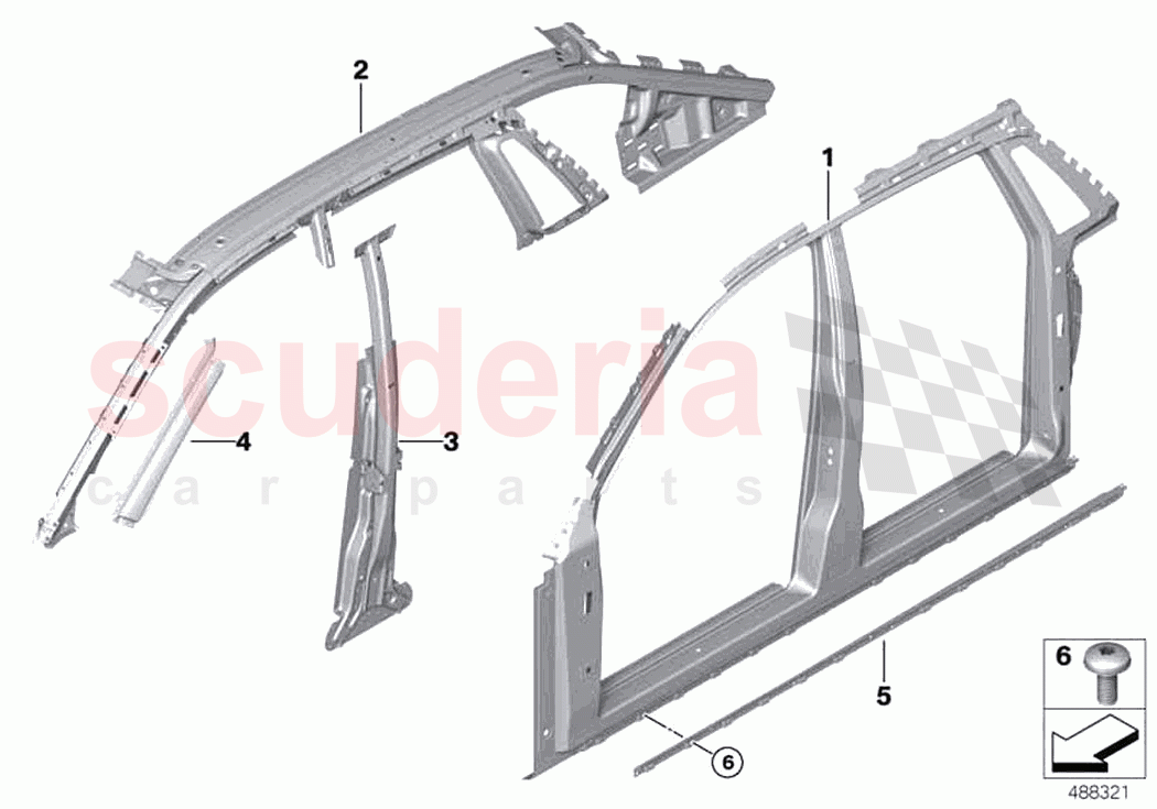 Side frame of Rolls Royce Rolls Royce Phantom RR11(2017-2023)