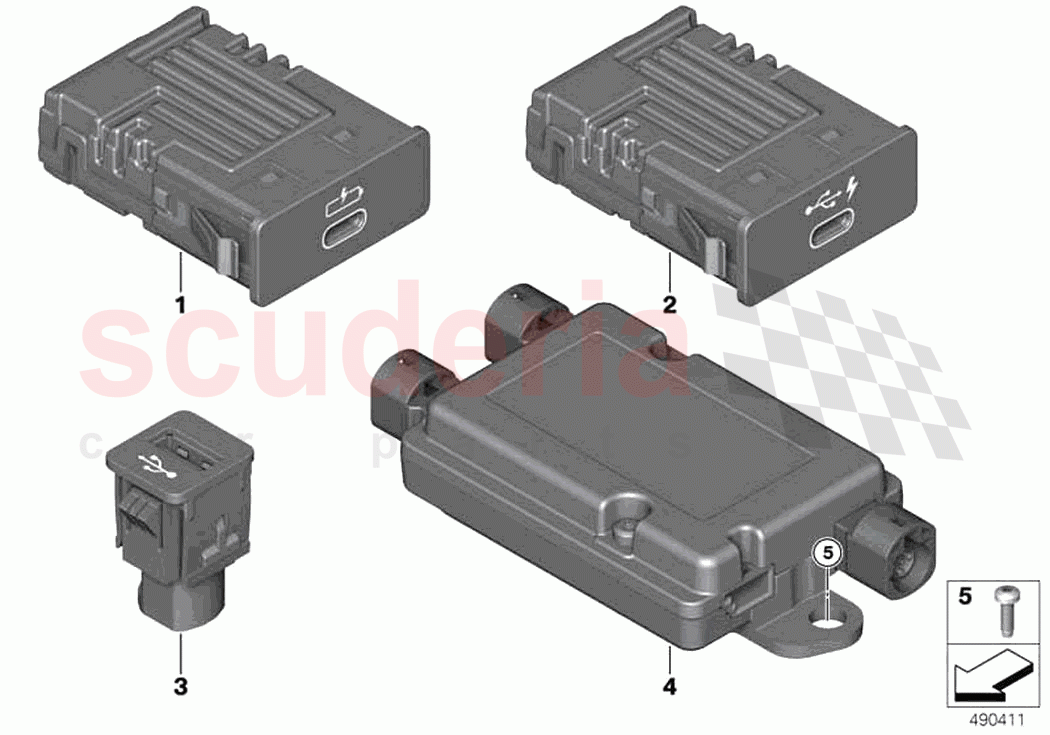 USB separate components of Rolls Royce Rolls Royce Phantom RR11(2017-2023)