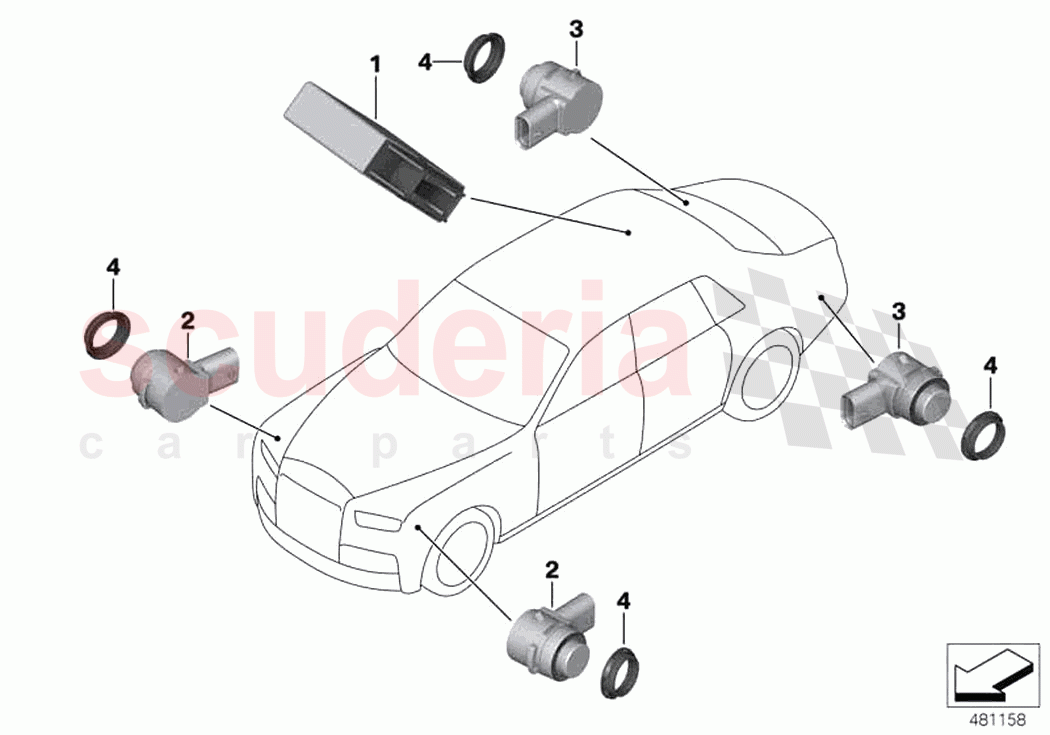 Parking Assistant PMA of Rolls Royce Rolls Royce Phantom RR11(2017-2023)