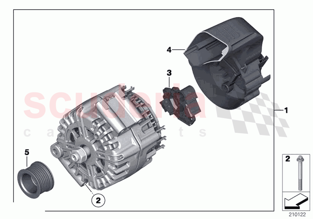 Alternator of Rolls Royce Rolls Royce Phantom RR11(2017-2023)