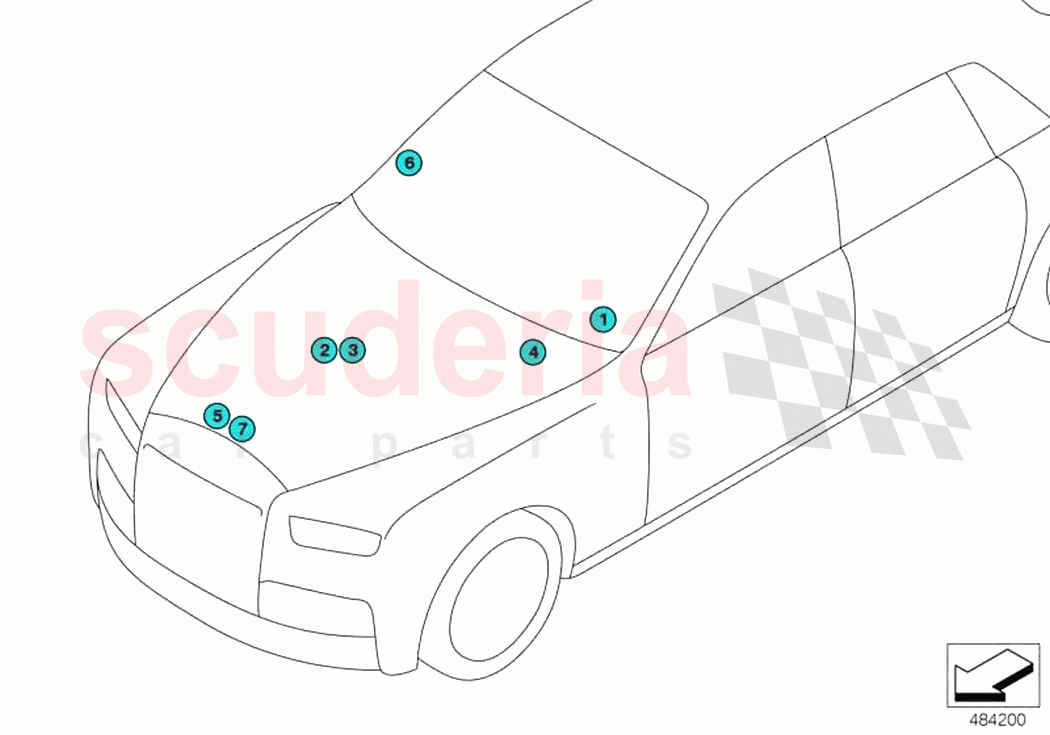 Various signs front of Rolls Royce Rolls Royce Phantom RR11(2017-2023)