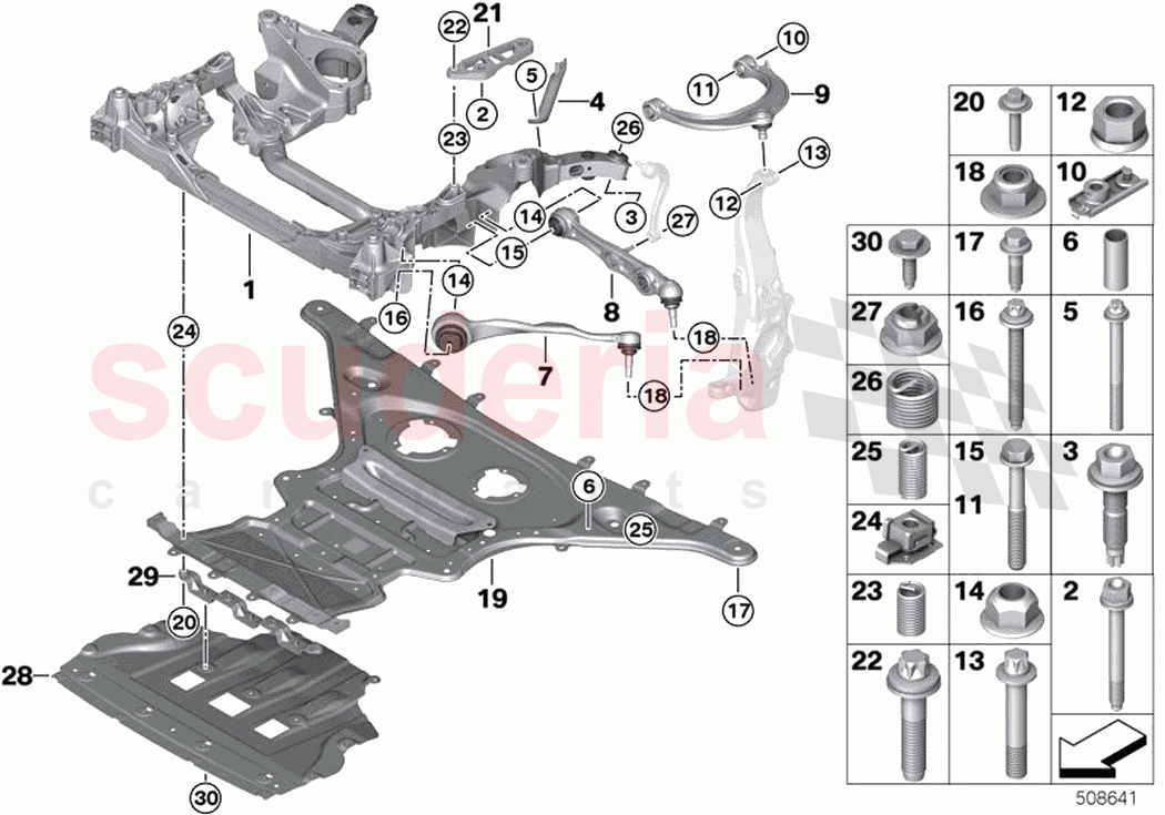 Frnt axle support wishbone tension strut of Rolls Royce Rolls Royce Phantom RR11(2017-2023)