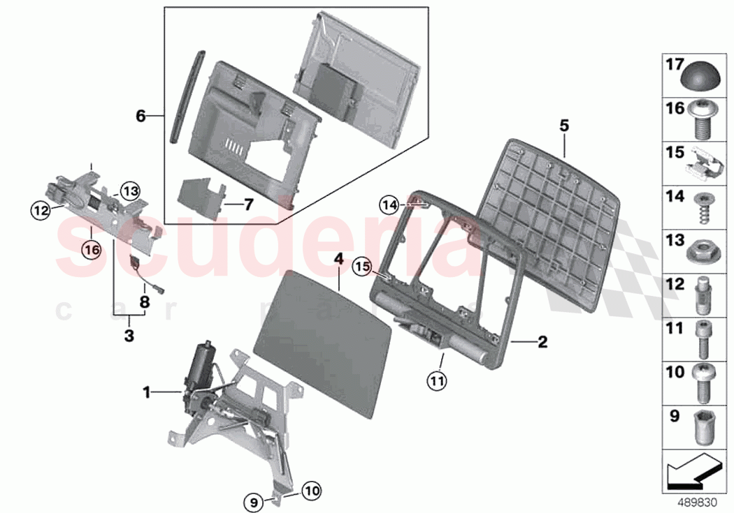 Seat front rear panel II of Rolls Royce Rolls Royce Phantom RR11(2017-2023)