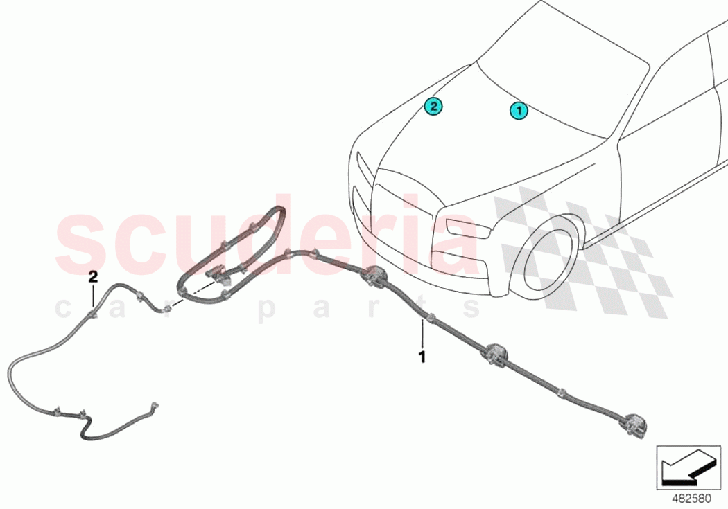 Single parts for windshield cleaning of Rolls Royce Rolls Royce Phantom RR11(2017-2023)