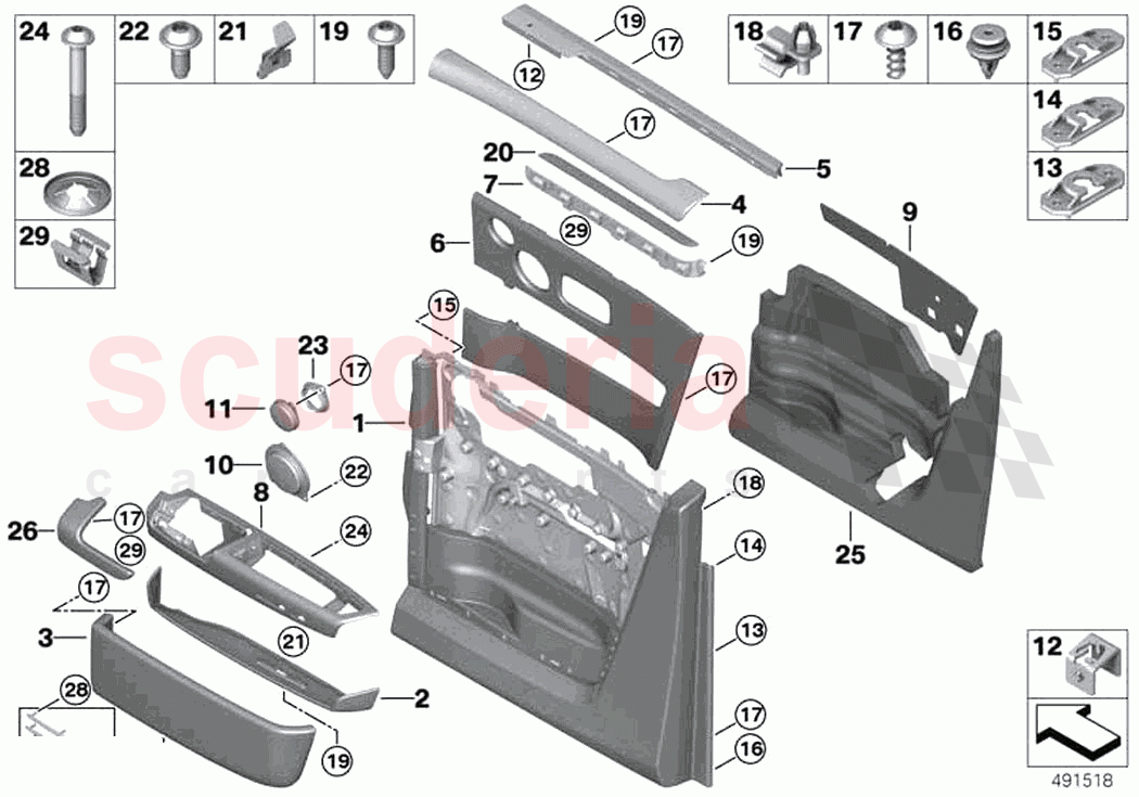 Door trim rear of Rolls Royce Rolls Royce Phantom RR11(2017-2023)