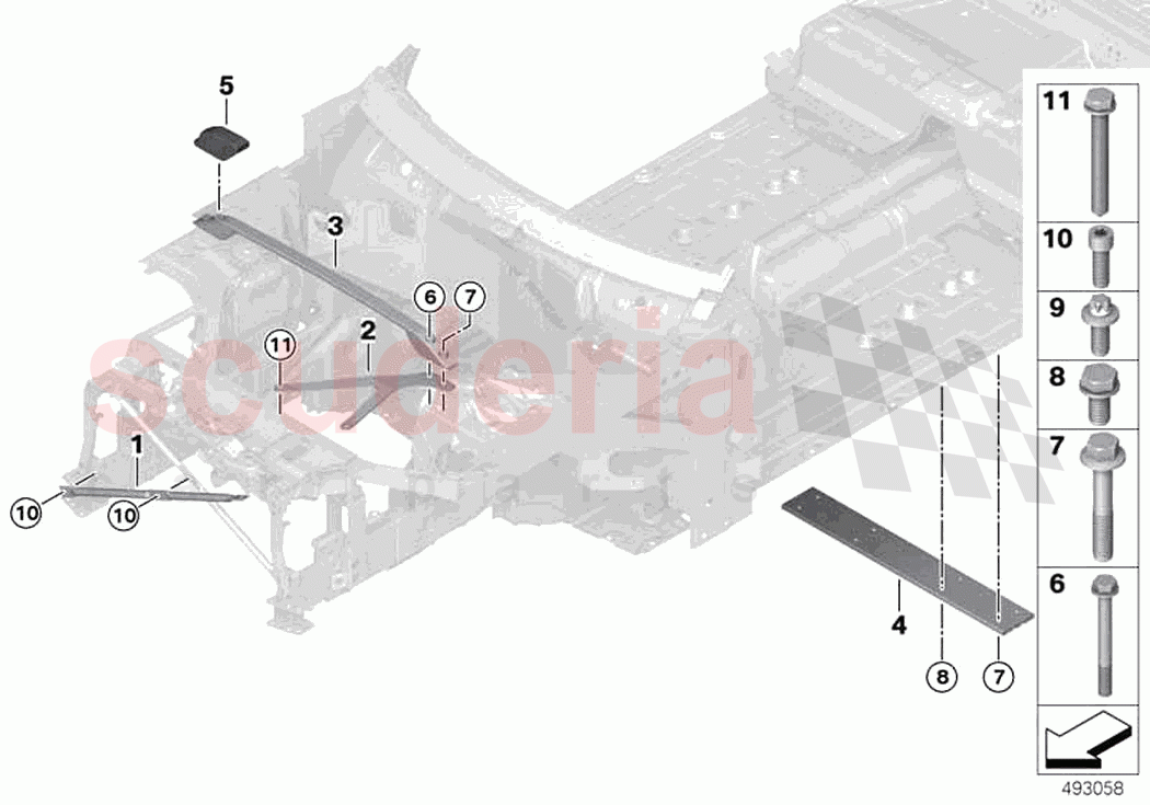 Reinforcement body of Rolls Royce Rolls Royce Phantom RR11(2017-2023)