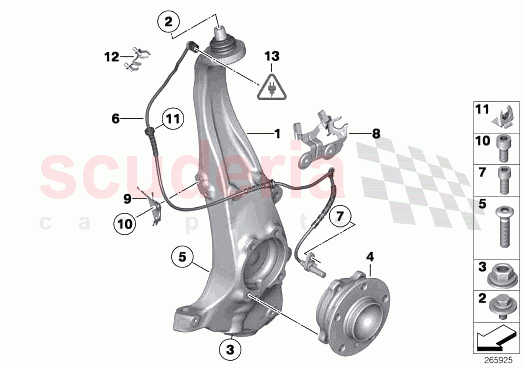 Carrier wheel bearing front of Rolls Royce Rolls Royce Wraith RR5(2017-2023)