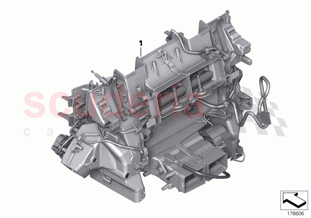 Distr housing air conditioner bottom of Rolls Royce Rolls Royce Wraith RR5(2017-2023)