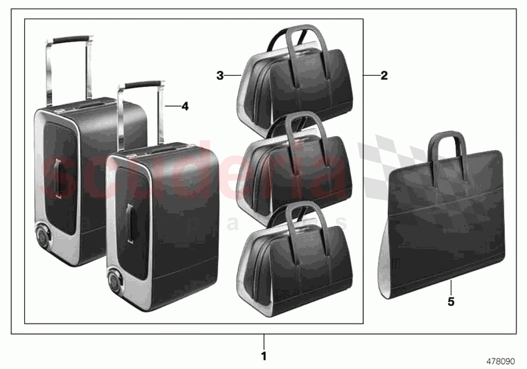 Wraith Luggage of Rolls Royce Rolls Royce Wraith RR5(2017-2023)
