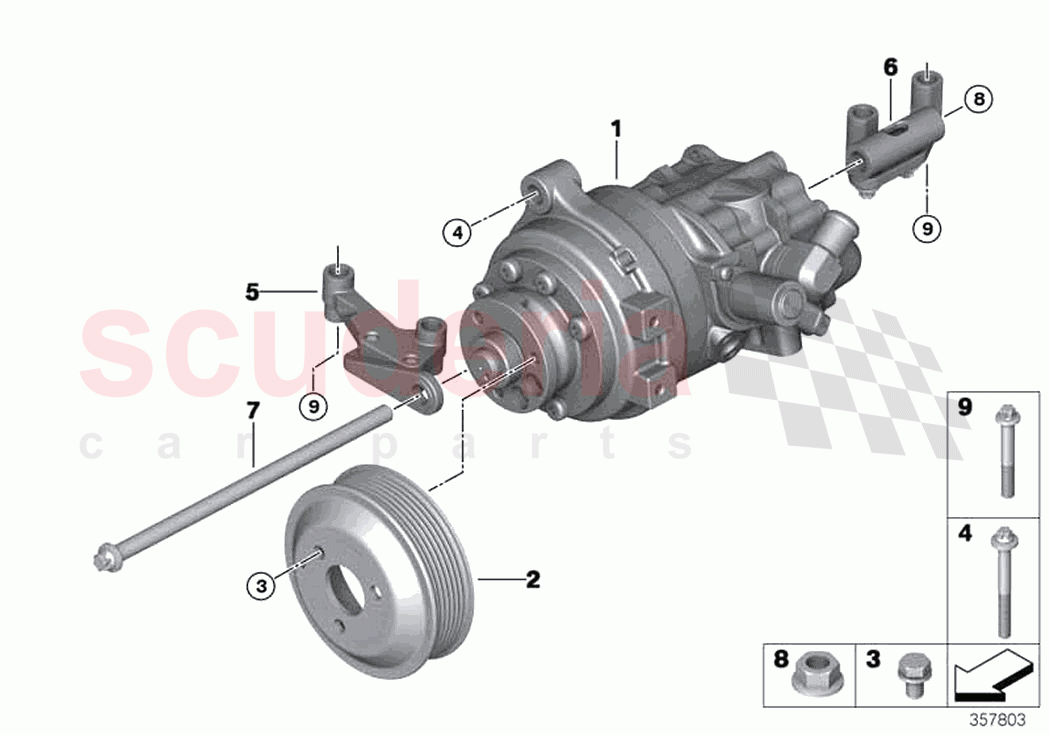 Power steering pump of Rolls Royce Rolls Royce Wraith RR5(2017-2023)