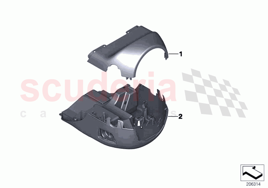 Steering column trim of Rolls Royce Rolls Royce Wraith RR5(2017-2023)