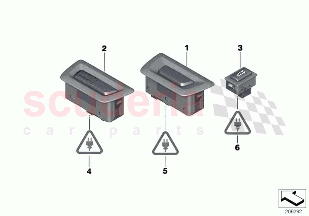 Switch rear lid and Centerlock of Rolls Royce Rolls Royce Wraith RR5(2017-2023)