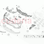Guide Part Front Bumper for 