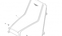 Instrument and Console Panels - Rear Console, Coupe 2+0