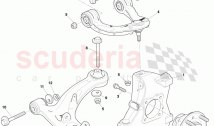 フロントサスペンションリンクとアーム