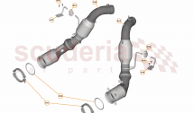 42 - EXHAUST - 42.1 - LINK PIPE / CATALYST ASSEMBLY