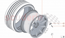 17 - SUSPENSION - 17.13 - WHEEL AND TYRE ASSEMBLIES REAR LEFT