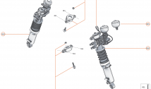 17 - SUSPENSION - 17.1 - DAMPER & ACTUATOR ASSEMBLIES FRONT