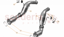 43 - EXHAUST - 43.1 - LINK PIPE / CATALYST ASSEMBLY