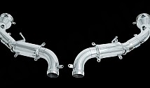 Catalytic converter replacement pipe sets