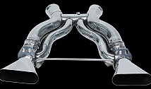 Rear silencer replacement pipe