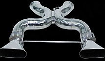 Rear silencer replacement X-pipe