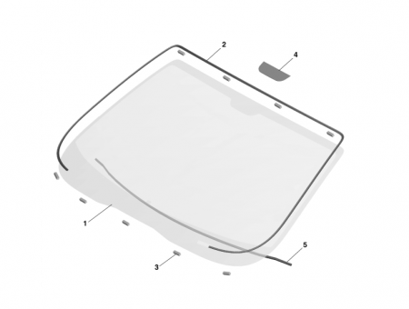 Photo of Glass Front Windshield with Antenna 8G43 F03102 C…