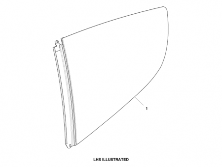 Photo of Glass quarter window fixed tinted LH 4G43 N29751…