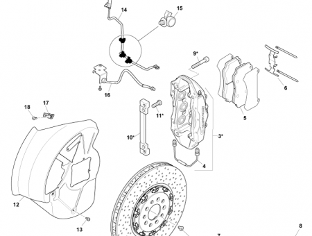 Photo of Brake Disc and Pads Axle Set Bedded ED23…