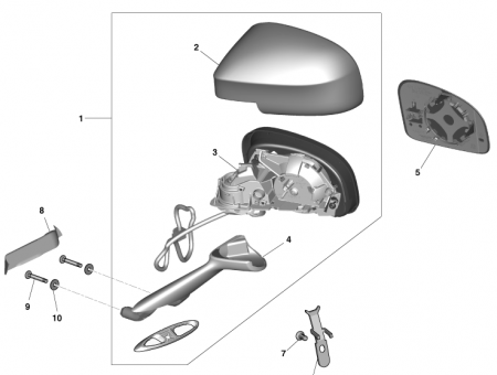 Photo of Mirror Assembly LH CD33 17683…