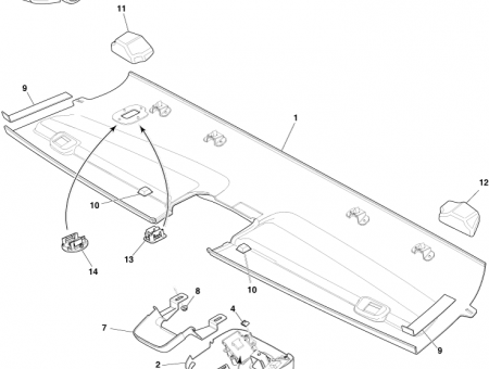 Photo of Extension Assembly Header Console Alcantara DD43 519A59…
