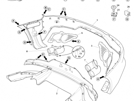 Photo of Cover Assembly Rear Bumper KD43 17K835…