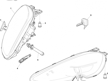 Photo of Headlamp Assembly RH AD43 13W029…