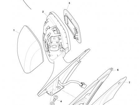 Photo of Mirror Assembly Rear RH CG43 17682…