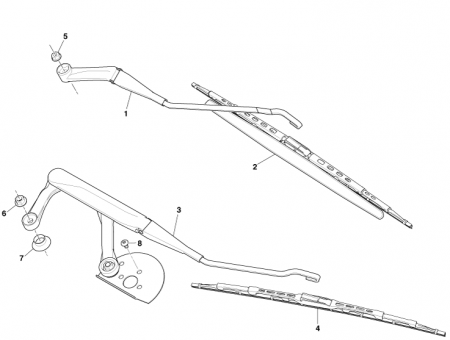 Photo of Arm Assembly Wiper RHS LHD 4G43 17526…