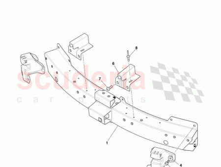 Photo of Bracket Front Bumper Beam CG43 17753…