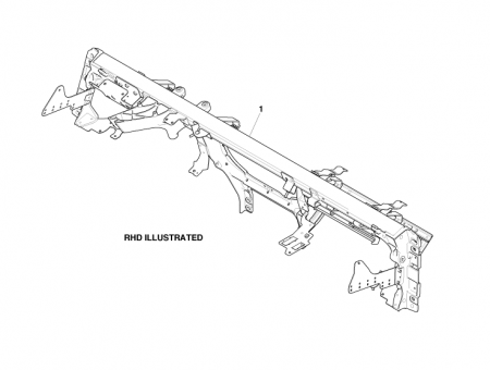 Photo of Reinforcement assy cross car beam LHD 8G43 044B51…